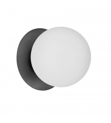 1LT Halogen Wall Sconce, MB w/ White Glass-(BUR-51W-MB-WH)-Dainolite