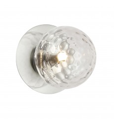  1LT Halogen Wall Sconce, PC w/ Clear Glass-(BUR-51W-PC-CL)-Dainolite