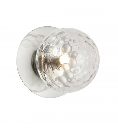  1LT Halogen Wall Sconce, PC w/ Clear Glass-(BUR-51W-PC-CL)-Dainolite