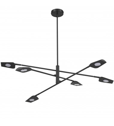 39W Chandelier, MB-(CAR-4030LEDC-MB)-Dainolite  39W Chandelier, MB-(CAR-4030LEDC-MB)-Dainolite
