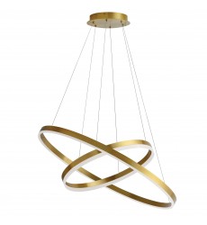  97W Chandelier, AGB w/ WH Acrylic Diff-(CIR-1497C-AGB)-Dainolite