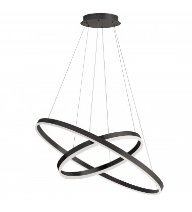97W Chandelier, MB w/ WH Acrylic Diff-(CIR-1497C-MB)-Dainolite  97W Chandelier, MB w/ WH Acrylic Diff-(CIR-1497C-MB)-Dainolite