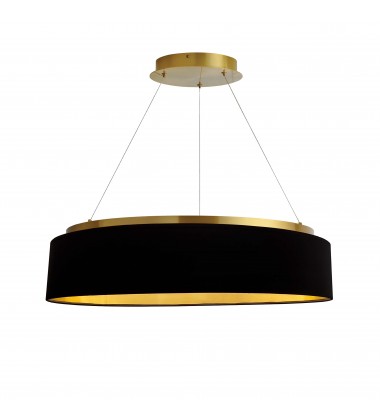 34W Chandelier, AGB w/ BLK Shade-(CIR-2634C-AGB-698)-Dainolite  34W Chandelier, AGB w/ BLK Shade-(CIR-2634C-AGB-698)-Dainolite