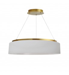 34W Chandelier, AGB w/ WH Shade-(CIR-2634C-AGB-790)-Dainolite  34W Chandelier, AGB w/ WH Shade-(CIR-2634C-AGB-790)-Dainolite