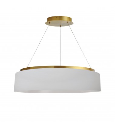  34W Chandelier, AGB w/ WH Shade-(CIR-2634C-AGB-790)-Dainolite