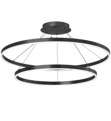97W Chandelier, MB w/ FR Acrylic Diffuser-(CIR-3397C-MB)-Dainolite  97W Chandelier, MB w/ FR Acrylic Diffuser-(CIR-3397C-MB)-Dainolite