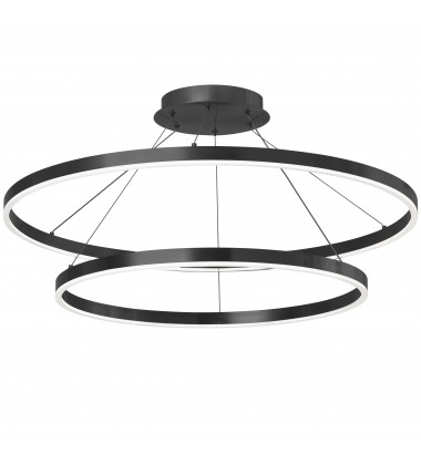 97W Chandelier, MB w/ FR Acrylic Diffuser-(CIR-3397C-MB)-Dainolite  97W Chandelier, MB w/ FR Acrylic Diffuser-(CIR-3397C-MB)-Dainolite