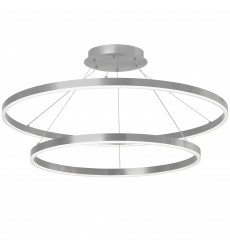 97W Chandelier, SV with FR Acrylic Diffuser-(CIR-3397C-SV)-Dainolite  97W Chandelier, SV with FR Acrylic Diffuser-(CIR-3397C-SV)-Dainolite