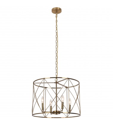4LT Incandescent Chandelier, AGB-(CLH-204C-AGB)-Dainolite  4LT Incandescent Chandelier, AGB-(CLH-204C-AGB)-Dainolite