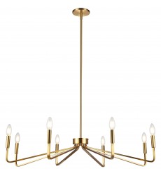 8LT Incandescent Chandelier, AGB-(CLN-388C-AGB)-Dainolite  8LT Incandescent Chandelier, AGB-(CLN-388C-AGB)-Dainolite
