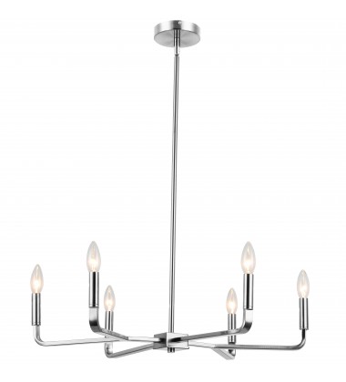  6LT Incandescent Chandelier, PC-(CLT-246-PC)-Dainolite