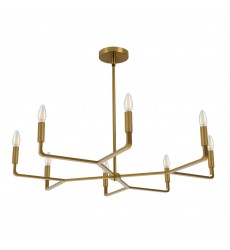 8LT Incandescent Chandelier, AGB-(CLT-328-AGB)-Dainolite  8LT Incandescent Chandelier, AGB-(CLT-328-AGB)-Dainolite