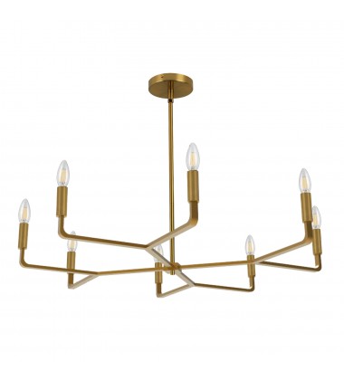 8LT Incandescent Chandelier, AGB-(CLT-328-AGB)-Dainolite  8LT Incandescent Chandelier, AGB-(CLT-328-AGB)-Dainolite