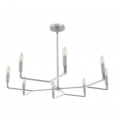 8LT Incandescent Chandelier, PC-(CLT-328-PC)-Dainolite  8LT Incandescent Chandelier, PC-(CLT-328-PC)-Dainolite