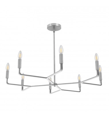 8LT Incandescent Chandelier, PC-(CLT-328-PC)-Dainolite  8LT Incandescent Chandelier, PC-(CLT-328-PC)-Dainolite