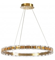 34W Chandelier, AGB w/ Clear Acrylic-(CMA-2428LEDC-AGB)-Dainolite  34W Chandelier, AGB w/ Clear Acrylic-(CMA-2428LEDC-AGB)-Dainolite