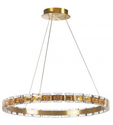 34W Chandelier, AGB w/ Clear Acrylic-(CMA-2428LEDC-AGB)-Dainolite  34W Chandelier, AGB w/ Clear Acrylic-(CMA-2428LEDC-AGB)-Dainolite