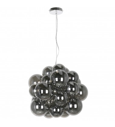  6LT Halogen Pendant, PC w/ Smoked Glass-(CMT-206P-SM-PC)-Dainolite