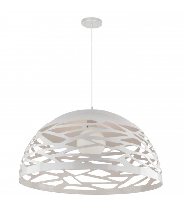  1LT Pendant, Matte White Finish-(COR-201P-WH)-Dainolite