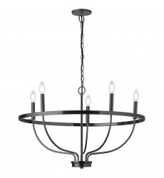  5LT Incandescent Chandelier, MB-(CSR-295C-MB)-Dainolite