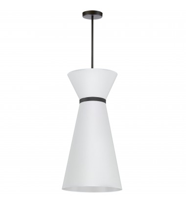  1LT Incandescent Pendant, MB w/ Fabric Shade-(CTN-141P-MB-790)-Dainolite