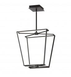  48W Chandelier, MB with WH Silicone Diffuser-(CUR-1848C-MB)-Dainolite