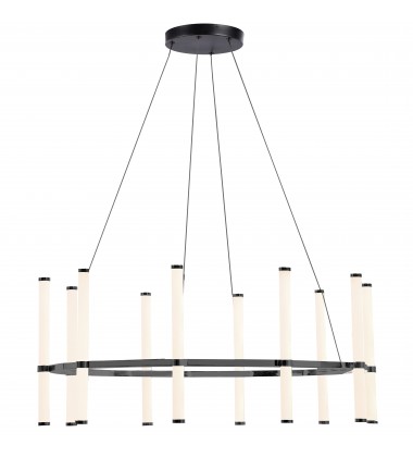  60W Chandelier, MB w/ WH Acrylic Diffuser-(CVT-3260C-MB)-Dainolite