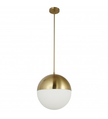  3LT Halogen Pendant, AGB w/ WH Opal Glass-(DAY-143P-AGB)-Dainolite