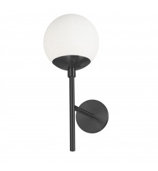  1LT Wall Sconce, MB w/ WH Opal Glass-(DAY-161W-MB)-Dainolite