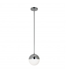  1LT Halogen Pendant, PC w/ WH Opal Glass-(DAY-71P-PC)-Dainolite