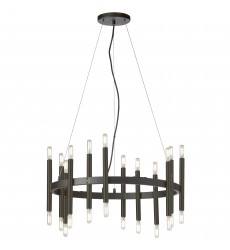  24LT Chandelier, MB-(DER-2424C-MB)-Dainolite
