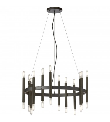  24LT Chandelier, MB-(DER-2424C-MB)-Dainolite