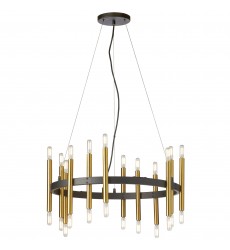  24LT Chandelier, MB & AGB-(DER-2424C-MB-AGB)-Dainolite