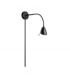  1LT Halogen Wall Lamp, Matte Black-(DGUW224-MB)-Dainolite