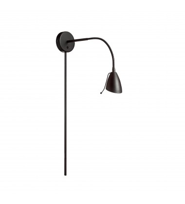  1LT Halogen Wall Lamp, Matte Black-(DGUW224-MB)-Dainolite