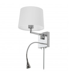  Wall Sconce w/Reading Lamp, PC Finish-(DLED426A)-Dainolite