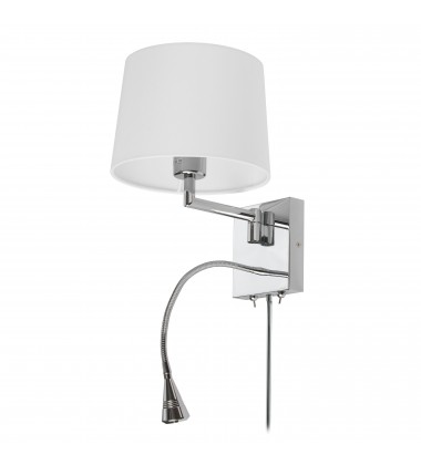  Wall Sconce w/Reading Lamp, PC Finish-(DLED426A)-Dainolite