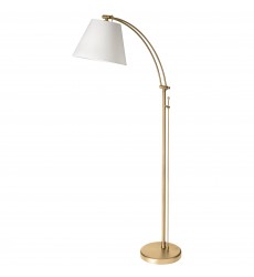  1LT Incan Adjustable Floor Lamp, AGB w/ WH Shade-(DM2578-F-AGB)-Dainolite