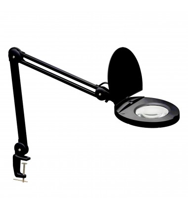  Magnifier Black w/ 5D Lens +A Bracket-(DMLED10-A-5D-BK)-Dainolite