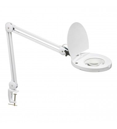  Magnifier White w/ 5D Lens +A Bracket-(DMLED10-A-5D-WH)-Dainolite
