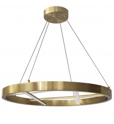  40W Chandelier, AGB w/ WH Silicone Diffuser-(DNT-2440LEDC-AGB)-Dainolite