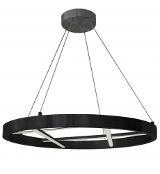  40W Chandelier, MB w/ WH Silicone Diffuser-(DNT-2440LEDC-MB)-Dainolite
