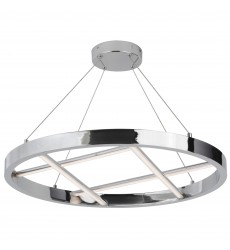  40W Chandelier, PC w/ WH Silicone Diffuser-(DNT-2440LEDC-PC)-Dainolite