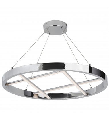  40W Chandelier, PC w/ WH Silicone Diffuser-(DNT-2440LEDC-PC)-Dainolite