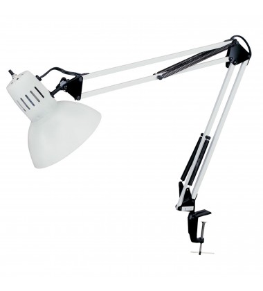  Clamp-On Task Lamp, Gloss White-(DXL334-X-WH)-Dainolite