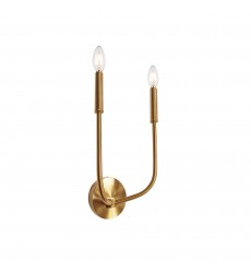 2LT Incandescent Wall Sconce, AGB-(ELN-152W-AGB)-Dainolite  2LT Incandescent Wall Sconce, AGB-(ELN-152W-AGB)-Dainolite