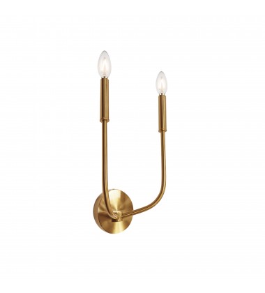 2LT Incandescent Wall Sconce, AGB-(ELN-152W-AGB)-Dainolite  2LT Incandescent Wall Sconce, AGB-(ELN-152W-AGB)-Dainolite
