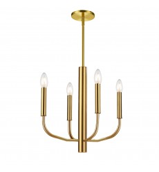 4LT Incandescent Chandelier, AGB-(ELN-164C-AGB)-Dainolite  4LT Incandescent Chandelier, AGB-(ELN-164C-AGB)-Dainolite