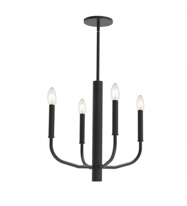 4LT Incandescent Chandelier, MB-(ELN-164C-MB)-Dainolite  4LT Incandescent Chandelier, MB-(ELN-164C-MB)-Dainolite