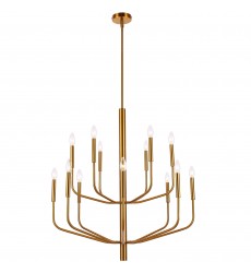 14LT Chandelier, AGB-(ELN-3214C-AGB)-Dainolite  14LT Chandelier, AGB-(ELN-3214C-AGB)-Dainolite